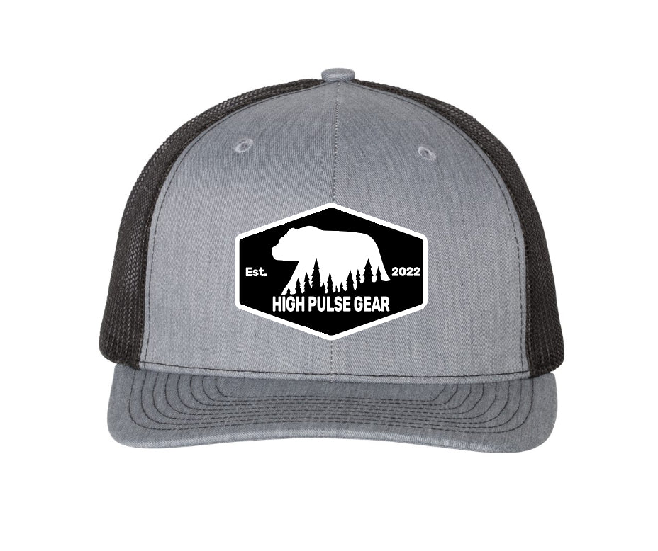 Apex Bear Patch Hat - Heather Grey/Black