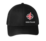 High Pulse Black Snapback Hat